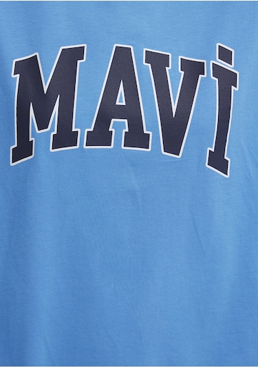 Mavi - Mavi Logo Baskılı Mavi Tişört 1600843-91478 Mavi
