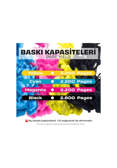 Canon İ-sensys Mf-633cdw Uyumlu Toner Set Yüksek Kapasiteli / Crg-045h