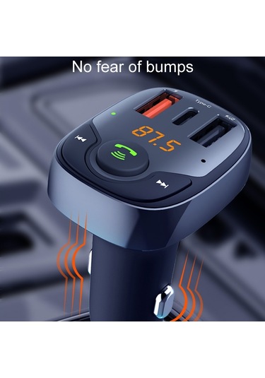 36w Araba Bluetooth Mp3 Çalar Fm Verici Çok Fonksiyonlu Araç Şarj Cihazı, Model: S-15pd