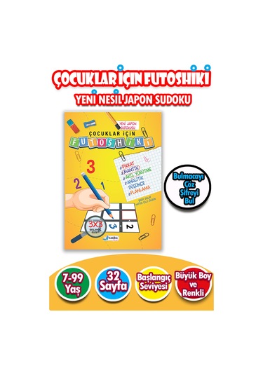 Çocuklar İçin Zeka Geliştiren & Dikkat Güçlendiren Futoshiki Başlangıç - Yeni Nesil Japon Sudoku 7/99 Yaş
