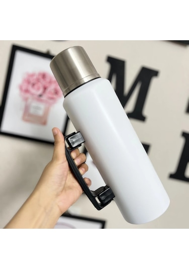 Cooker 1.5 Lt Kulplu Paslanmaz Çelik Termos Mavi