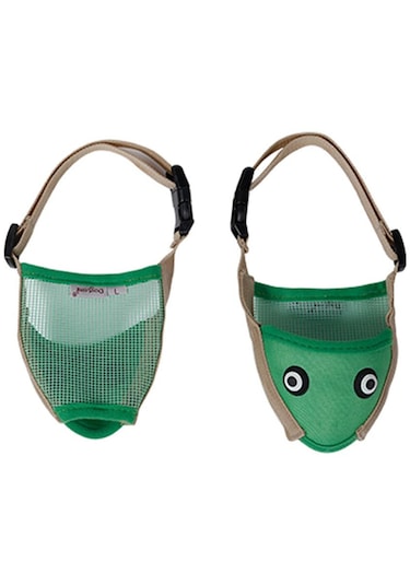 Homyl Pet Köpek Namlu Ayarlanabilir Ağız Maskesi Anti L-yeşil