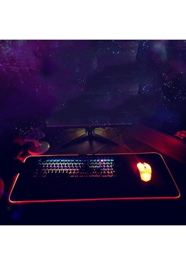 250x350x3mm F-01 Kauçuk Termal Transfer Rgb Işıklı Kaymaz Mouse Pad