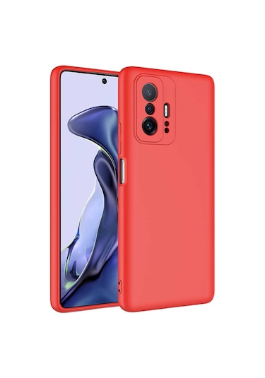 Mi 11t Pro 5g Kılıf Tchs Mara Lansman Kapak - Kırmızı Kirmizi