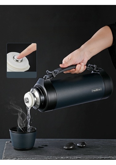 Yystore Açık Kamp Paslanmaz Çelik Su Isıtıcısı 1.5 L