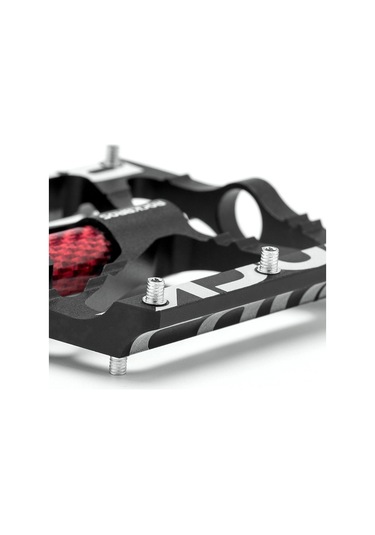 Rockbros K307t Ultralight Bisiklet Pedalları Geniş Platform Mtb Dağ Bisikleti Yansıtıcı Bisiklet Rulman Pedalları Kırmızı