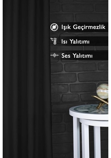 Devrim Olivya Tekstil Blackout Işık Geçirmez Fon Perde Lacivert Pilesiz Düz Karartma Güneşlik Mürdüm