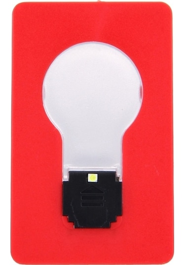 Sones Led Cep Lambası, Yaratıcı Ultra İnce Kart Işığı, Rastgele Renk Teslimatı Çok Renkli