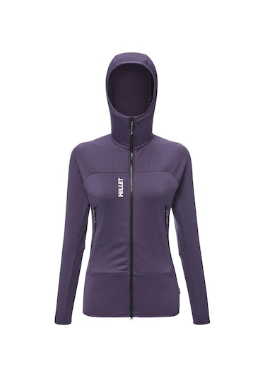 Millet Fusıon Grıd H Kadın Kapşonlu Polar Ceket Tam Fermuar Mıv9032 N9332 Mor