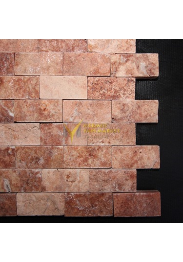 Kırmızı Traverten Patlatma Mozaik (492479283)