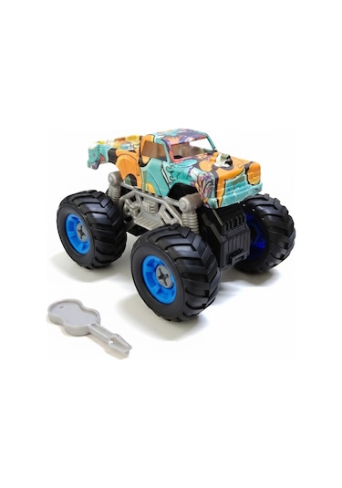 Monster Truck Sök Tak Grafitti Sürtmeli Master Araba Yeşil Yeşil