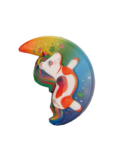 Squishy Ay Unicorn: Slow Rising Köpük Oyuncak Kawaii Stres Giderici Figür Unicorn