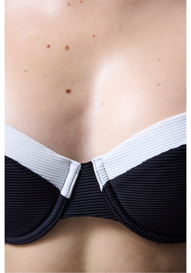 Penti Siyah Nova Straplez Bikini Üstü