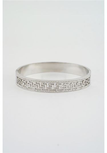 Kadın 316 L Paslanmaz Çelik Anti Alerjenik Bileklik - Gümüş