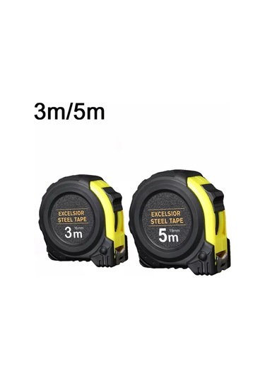 5m 19mm-hassas Şeffaf Çelik Mezura Geri Çekilebilir 3m 5 Metre Kalınlaşmış Kendinden Kilitlemeli Kauçuk Ağaç İşleme Aleti Metrik Şerit Cetvel