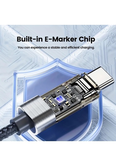 Xuweiwei Grey Usb-a To Type-c 1.8m 5.9ft Toocki Spring Kablosu 100w 6a Dijital Ekranlı Şarj Ve Veri Aktarım Kablosu