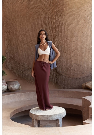 Mai Collection Mai Studios Co. Maysa Nakış Detay İndigo Yelek İndigo