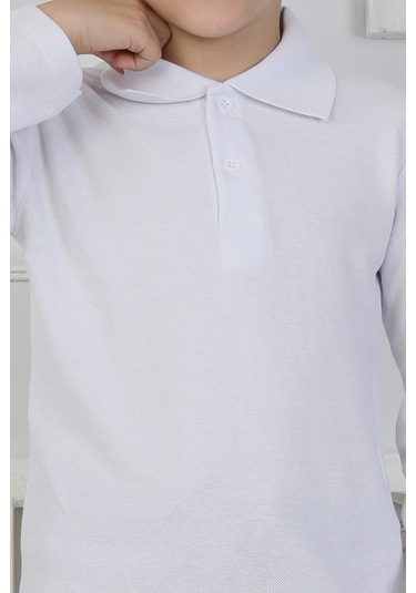 Erkek Çocuk Okul Sweatshirt BEYAZ