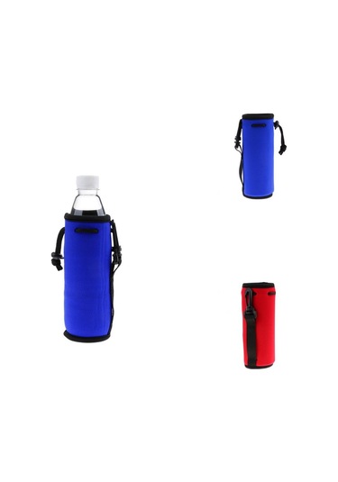 Suntek Neopren Yalıtımlı Spor Su Şişesi Kapağı Kılıfı Kırmızı