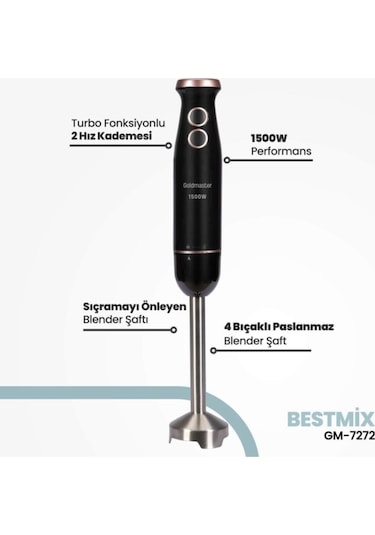 Goldmaster Bestmix GM-7272 1500 W El Tipi Blender
