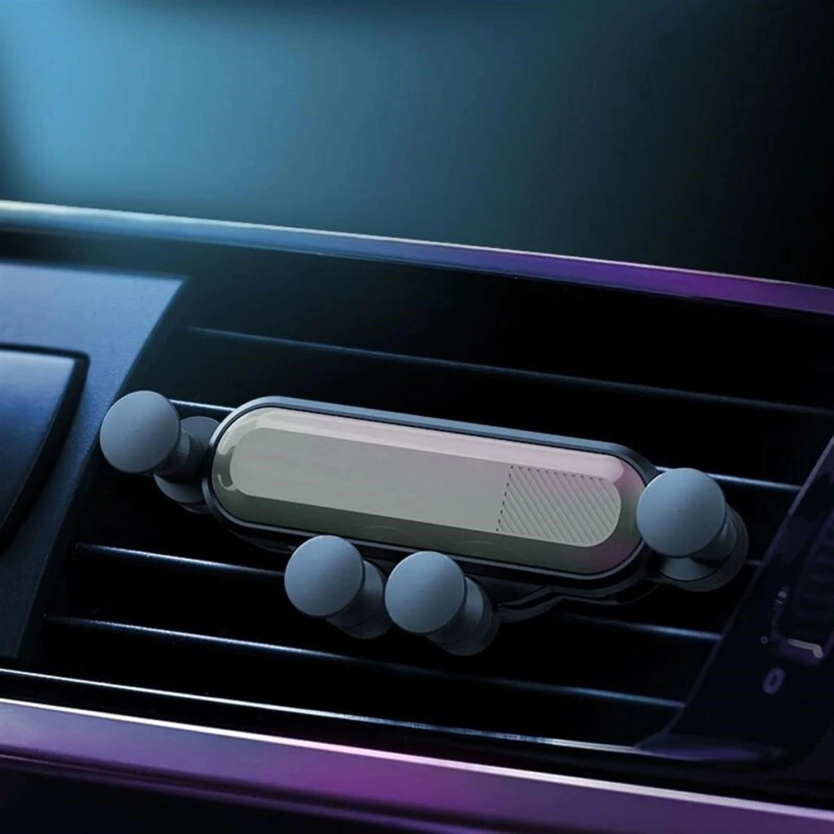 4 Nokta Destekli Araç İçi Cep Telefonu Sabitleyici Tutucu Aparat Kahverengi