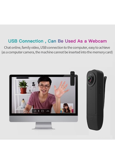 Suofeng Küçük Hd - Gece Görüşlü, Hareket Algılamalı, 1080p Kayıt, Taşınabilir