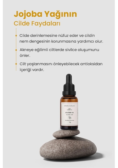 Bade Natural Saf Soğuk Sıkım Jojoba Yağı 30 ML