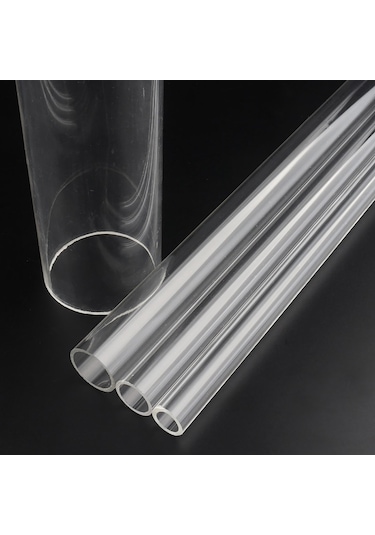 Pleksi Boru Çubuk Şeffaf Akrilik Plexiglass Boru Pleksiglas Tüp
