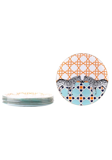 Jaolu Cam 6'lı Pasta Tabağı