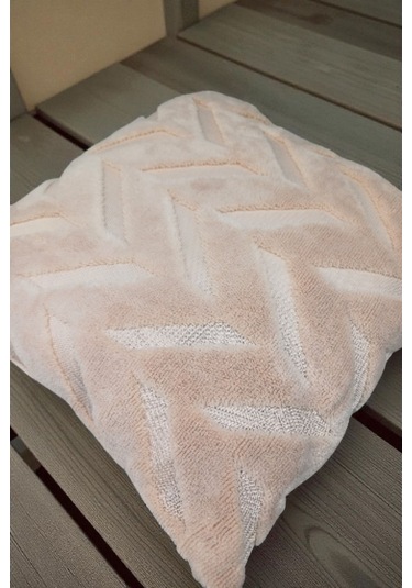 İskandinav Stil Peluş Yumuşak Dokulu Dekoratif Kırlent Kılıfı 2 Li Set 43x43 Cm Vizon Balıksırtı