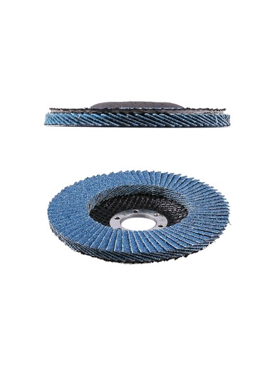 Mufunye Zirkonyum Alümina Aşındırıcı 10'lu Paket - 4.5" Açılı Taşlama İçin Mavi Flap Diskler