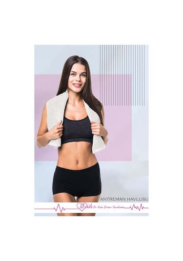 30x85cm Sporcu Havlusu Pamuklu, Anti Bakteriyel, Ter Emici Fitness Plates Boks Tenis Spor Havlusu Beyaz