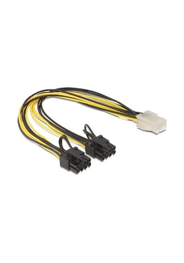 6 Pin To 2 X 8 Pin Pci-E Ekran Kartı Power Çevirici Bakır  Kablo
