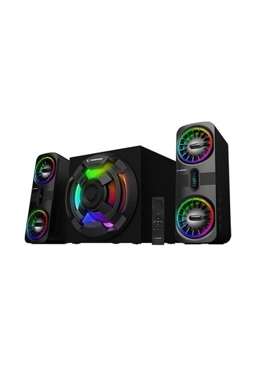 Rampage RMS-311 SHARD 2+1 80W Siyah USB,FM,Blueto,HMDI,Optica Rgb Işıklı Speaker