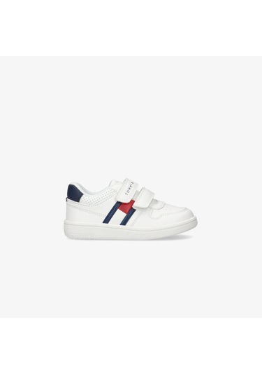 Tommy Hilfiger Flag Velcro Bebek Beyaz Spor Ayakkabı T1x9-33841-1355x336 Beyaz