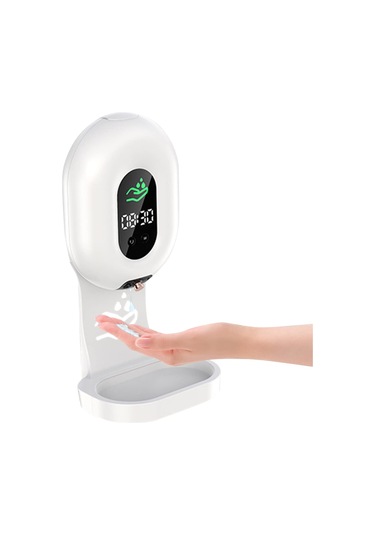 Qf Köpük Sabunluk, 12oz El Sabunu Dispenseri Şarj Edilebilir Şeffaf