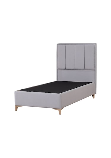 Kilim Mobilya Gold Therapy Sandıklı Baza Ve Başlık Seti Gri ( Yatak Dahil Değildir ) 90 x 190 Gri