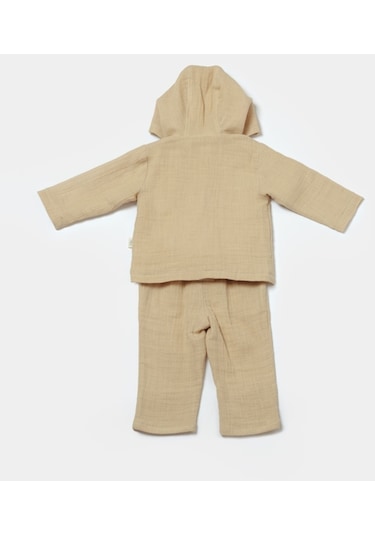 BabyCosy Organik Kapüşonlu Ceke T& Pantolon Set Csym7035 001