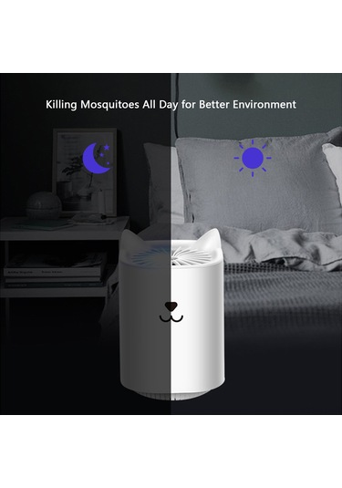 Shineyee Siyah Usb Beslemeli 5v 5w Led Uv Işıkli Photokatalitik Kompakt Mus Musu Katil Lambası