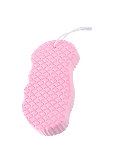 Hangfox Ani Ölçek Kaldıran Banyo Spongesi - Aileye Uygun - Pembe Renkli Temizleme Ve Bakım Aracı