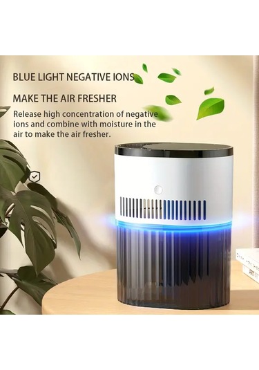 Xuweiwei Usb İle Çalışan Siyah Beyaz Renk Hava Temizleyici Üçlü Alerjen Polen Hepa Filtre Aromaterapi Kutusu Ev Ofis Yatak Odası İçin