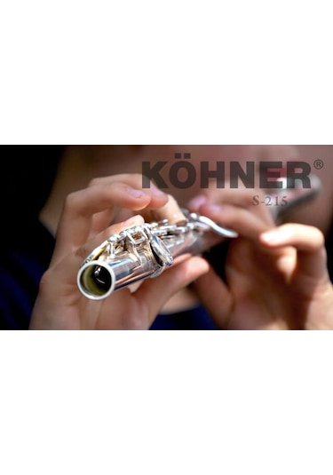 Köhner S-215 Gümüş Yan Flüt Seti-Kutulu Ful Set