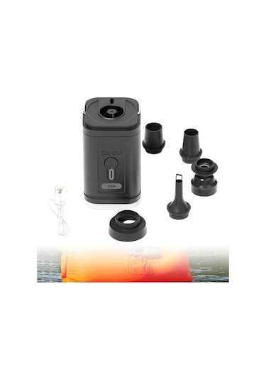 Novahub Suntek Şişme Minderler İçin Elektrikli Hava Pompası Hava Siyah