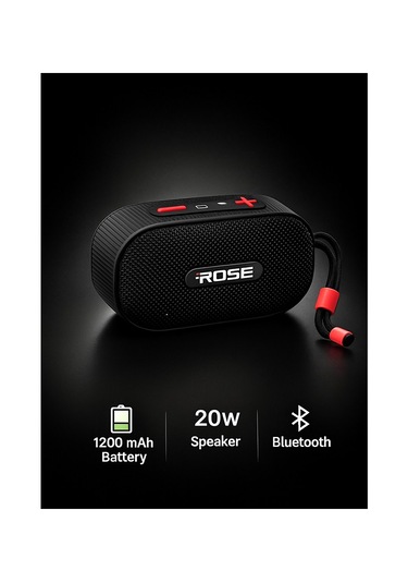 Rose Sp-503 Taşınabilir Bluetooth Hoparlör