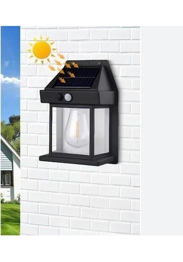 Helios 10w Solar Duvar Aplik Beyaz Işık Hs-4028