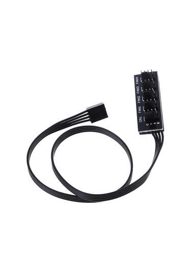 40cm 1 İla 5 4-pin Molex Tx4 Pwm Cpu Soğutma Fanı Adaptörü Güç Kablosu