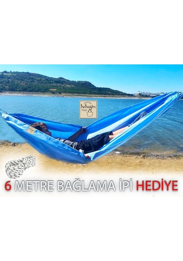 Kamp Hamak Çocuk 01-12 Yaş Arası Mavi Renk Mavi