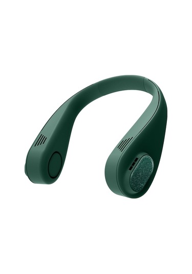 Yunboo 360 Esintili Boyun Askılı Bıçaksız Fan - 3 Hız Ayarlı, 16 Saate Kadar Çalışma Yeşil Yeşil