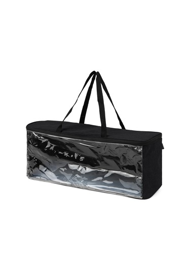 Lemestar Siyah Pvc Şapka Depolama Çantası - 23 Şapka Kapasitesi, Su Geçirmez, Şeffaf Pencere, Hızlı Erişim Fermuarı
