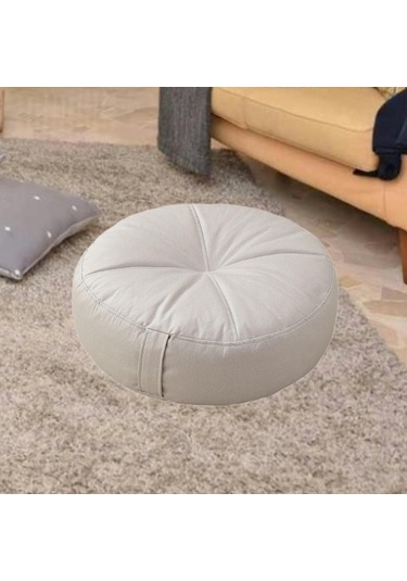 Suntek Yuvarlak Zemin Yastık Atma Oturma Yastığı Sandalye Gri Gri